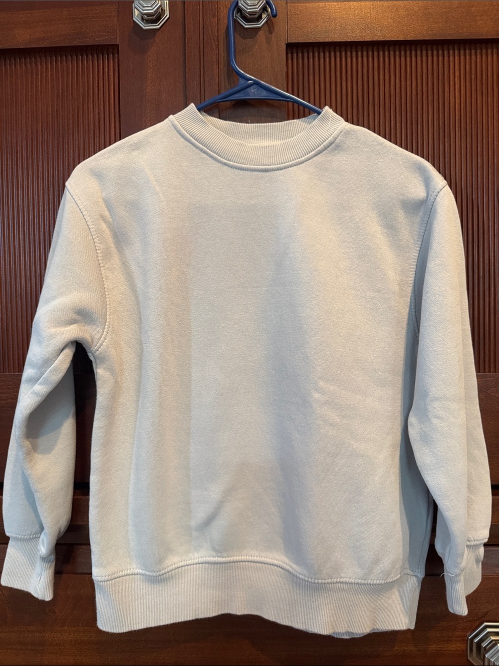 Classic Crewneck Sweater in Light Beige